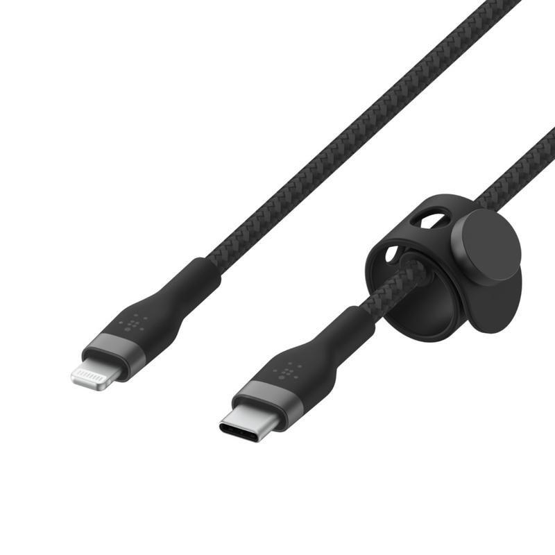 Belkin BoostCharge Pro Flex USB-C Cable with Lightning Connector 1m - Black, , large image number 0