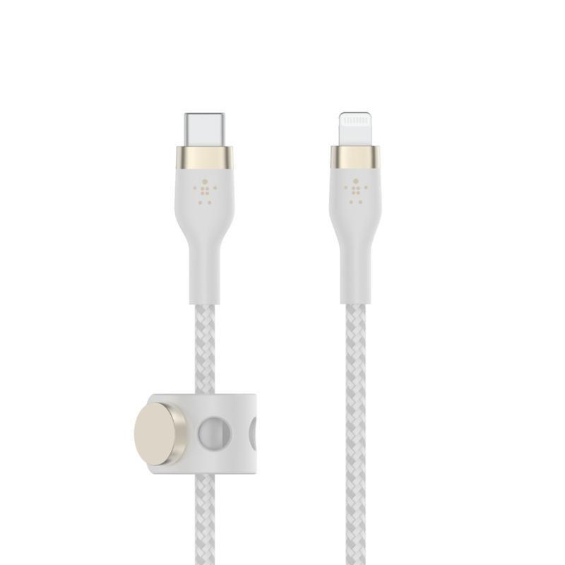 Belkin BoostCharge Pro Flex USB-C Cable with Lightning Connector 1m - White, , medium
