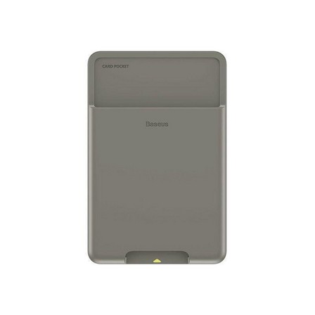 BASEUS - Baseus Back Stick Silicone Card Bag - Dark grey