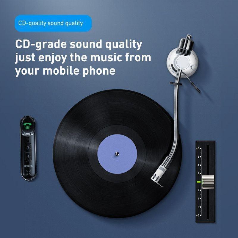 Baseus Qiyin AUX Car Bluetooth Receiver Black, , large image number 2