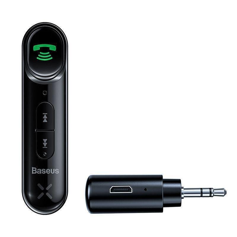 BASEUS - Baseus Qiyin AUX Car Bluetooth Receiver Black