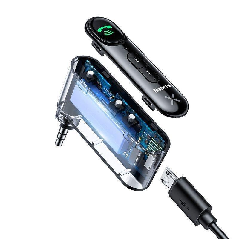 Baseus Qiyin AUX Car Bluetooth Receiver Black, , large image number 9