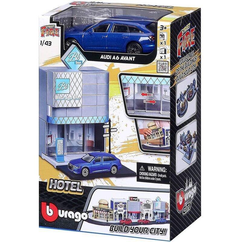 Bburago Street Fire City Hotel Audi A6 Advant 1.43 Scale Die-Cast Car Model, , large image number 0
