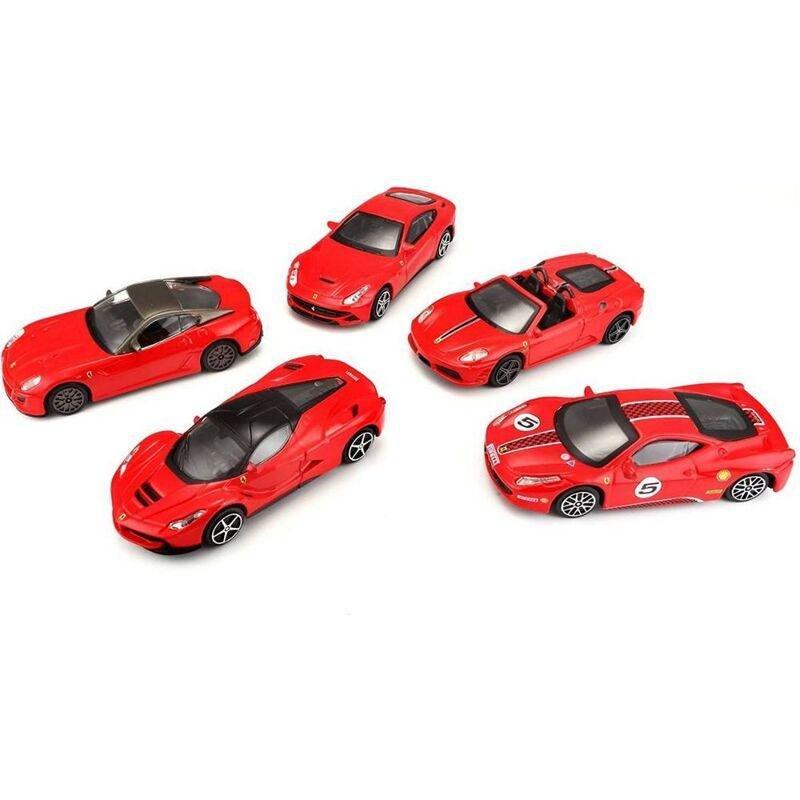BBurago Race & Play Ferrari 1.43 Scale Die-Cast Model Cars (5 Pack) (Assortment - Includes 1), , large image number 0
