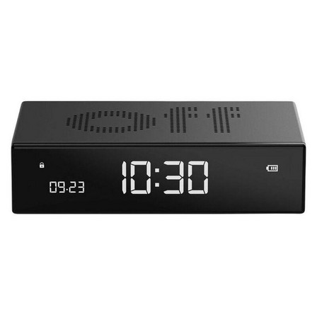 LEXON DESIGNS - Lexon Flip Premium Alarm Clock - Black