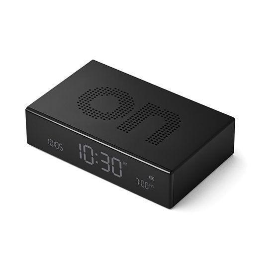 Lexon Flip Premium Alarm Clock - Black, , large image number 1