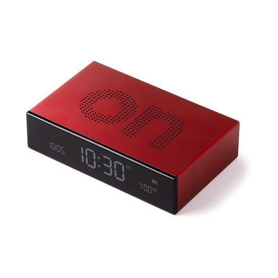 Lexon Flip Premium Alarm Clock - Red, , large image number 1