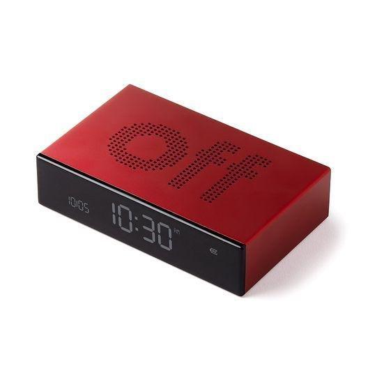 Lexon Flip Premium Alarm Clock - Red, , large image number 2