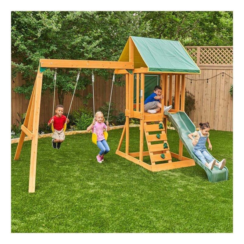 Kidkraft Appleton Wooden Swing Set/Playset, , large image number 2