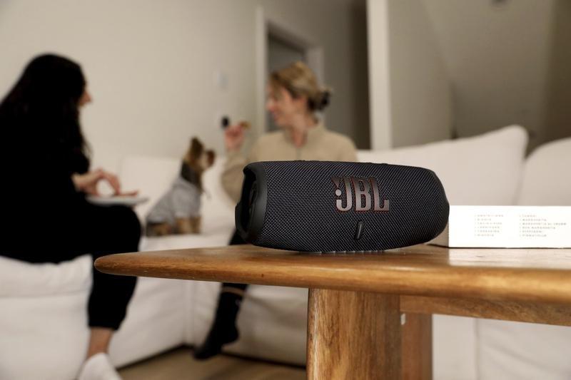 JBL Charge 5 Portable Bluetooth Speaker - White, , large image number 3