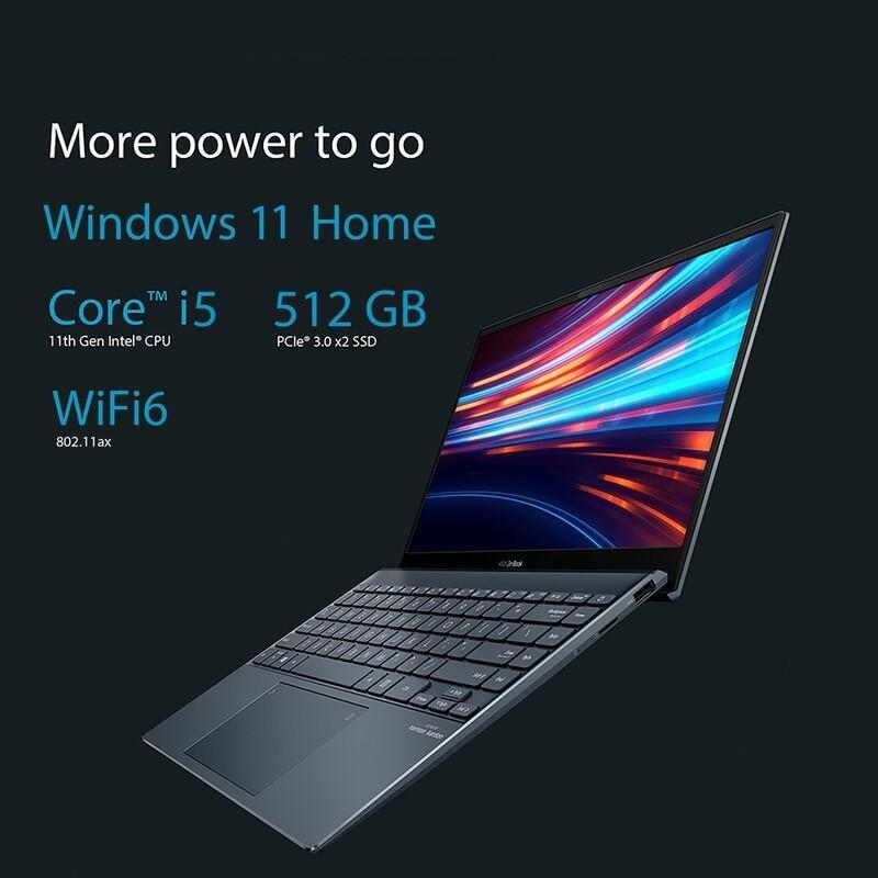 ASUS Zenbook 13 OLED UX325EA-OLED105W Slim Laptop/Intel Core i5-1135G7/8GB RAM/512GB SSD/Intel Iris Xe Graphics/13.3 Inch FHD (1920x1080) OLED/Wind..., , large image number 8