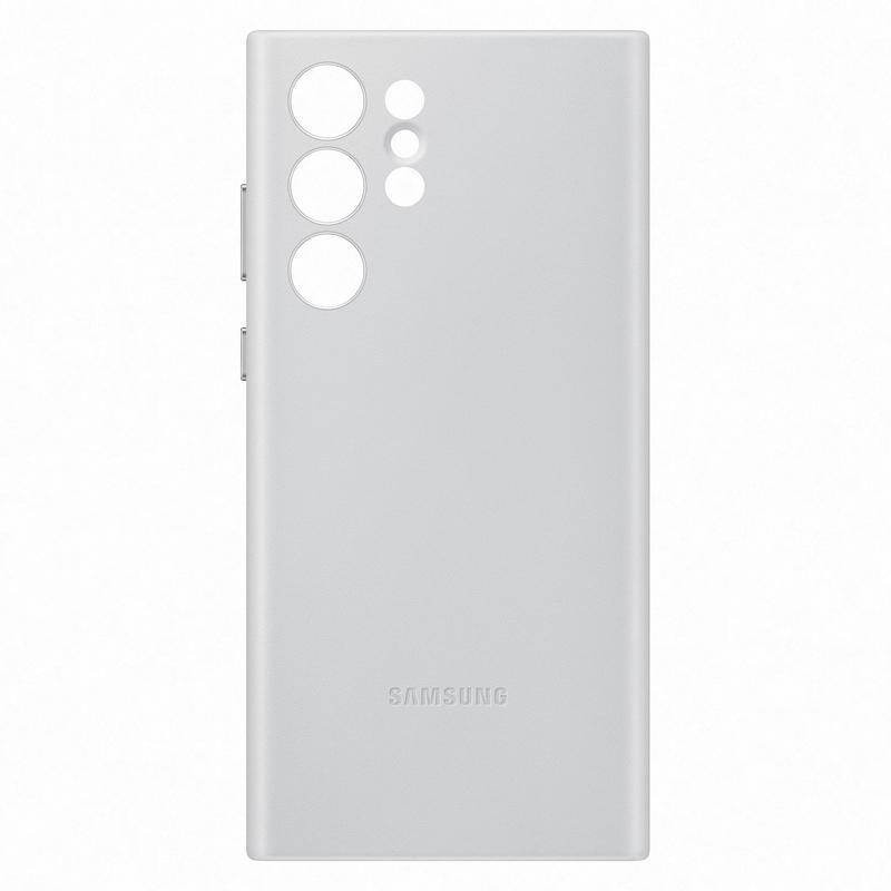 Samsung Leather Cover Grey for Galaxy S22 Ultra, , large image number 0