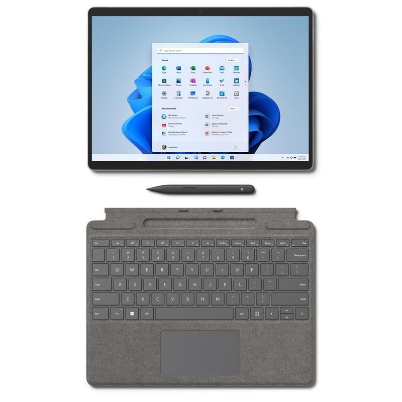 Microsoft Surface Pro 8 intel core i5-1135G7/8GB/128GB SSD/intel Iris Xe Graphics/13-inch PixelSense Flow/Windows 11 Home - Platinum + Type Cover, , large image number 3