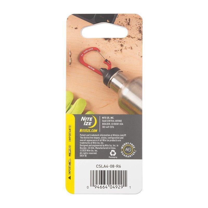 Nite Ize Slidelock Carabiner Aluminum No.4 - Olive, , medium