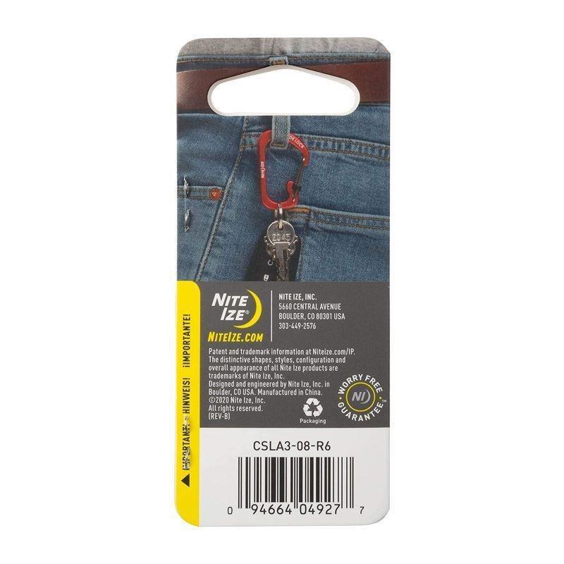 Nite Ize Slidelock Carabiner Aluminum No.3 - Olive, , medium