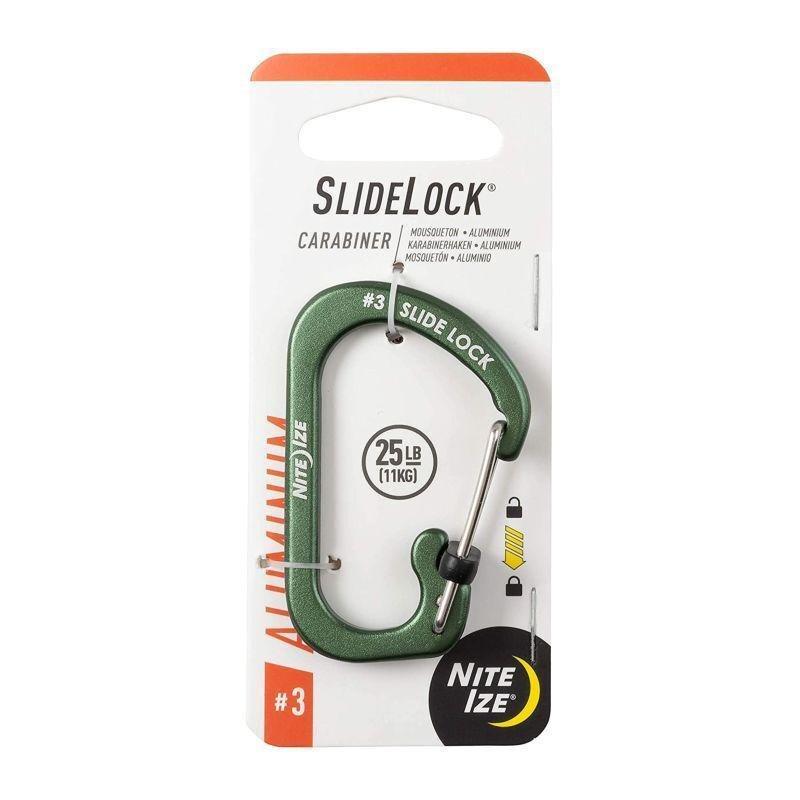 Nite Ize Slidelock Carabiner Aluminum No.3 - Olive, , large image number 4