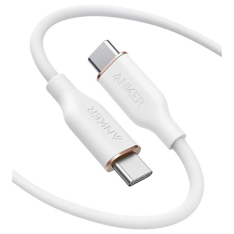 ANKER - Anker Powerline III Flow USB-C To USB-C 6ft - White