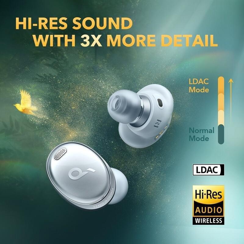 Anker Soundcore Liberty 3 Pro Active Noise Cancelling True Wireless Earbuds - Gray, , large image number 1