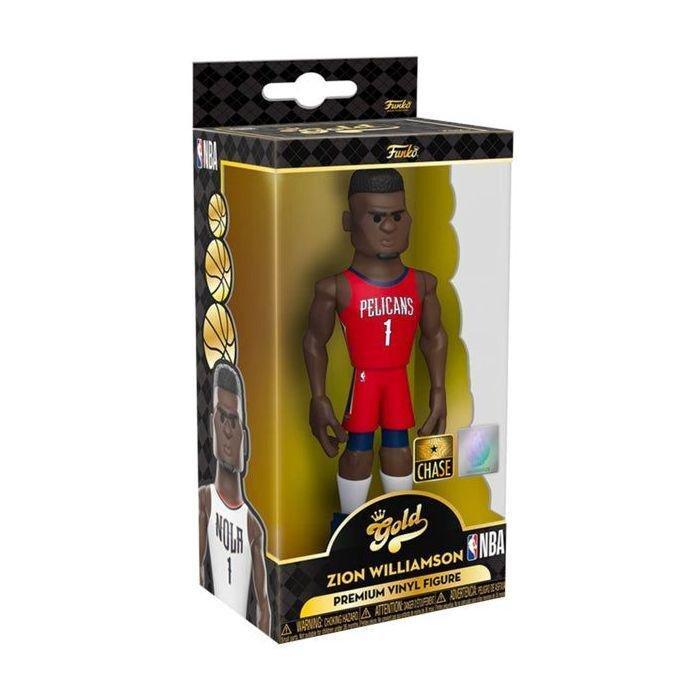 Funko Gold NBA Pelicans Zion Williamson Home Uniform Premium 5-Inch Vinyl Figure (with Chase), , large image number 3