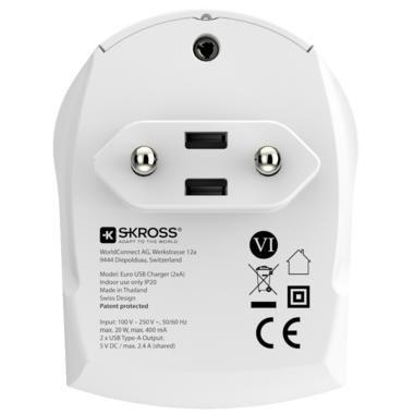 Skross Euro USB Charger V1 (2 x USB-A Ports), , large image number 1