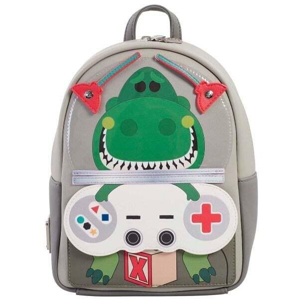 Loungefly Leather Pixar Toy Story Rex Game Backpack, , large image number 0