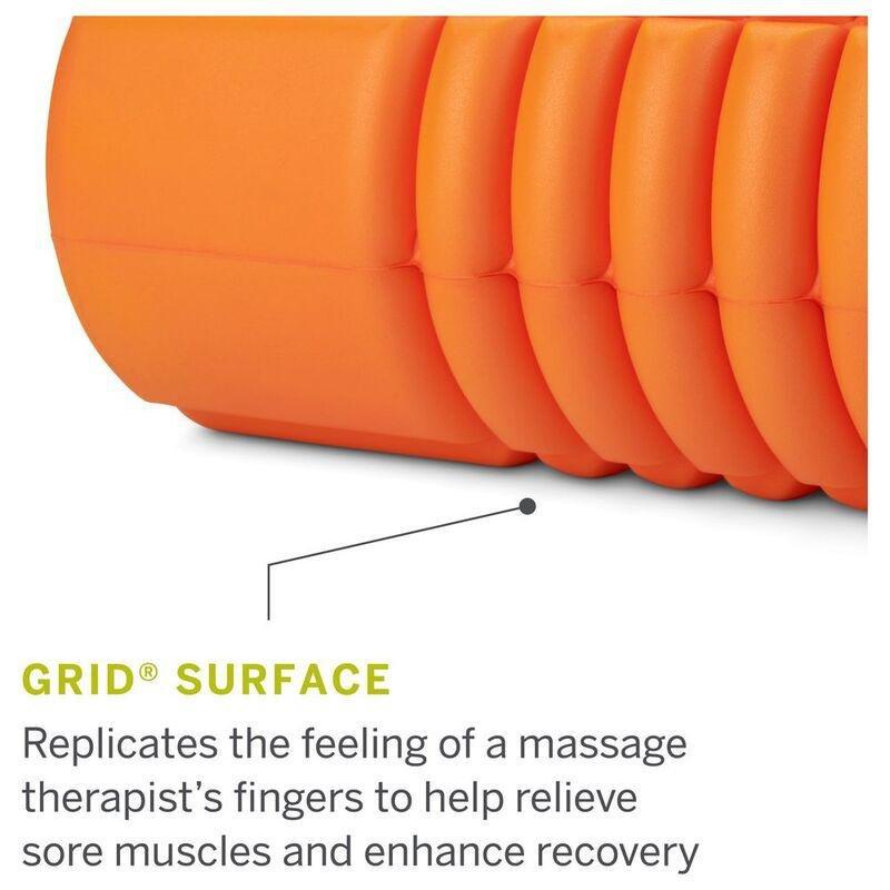 Trigger Point The Grid Travel Foam Roller 10-Inch - Orange/Black, , large image number 4