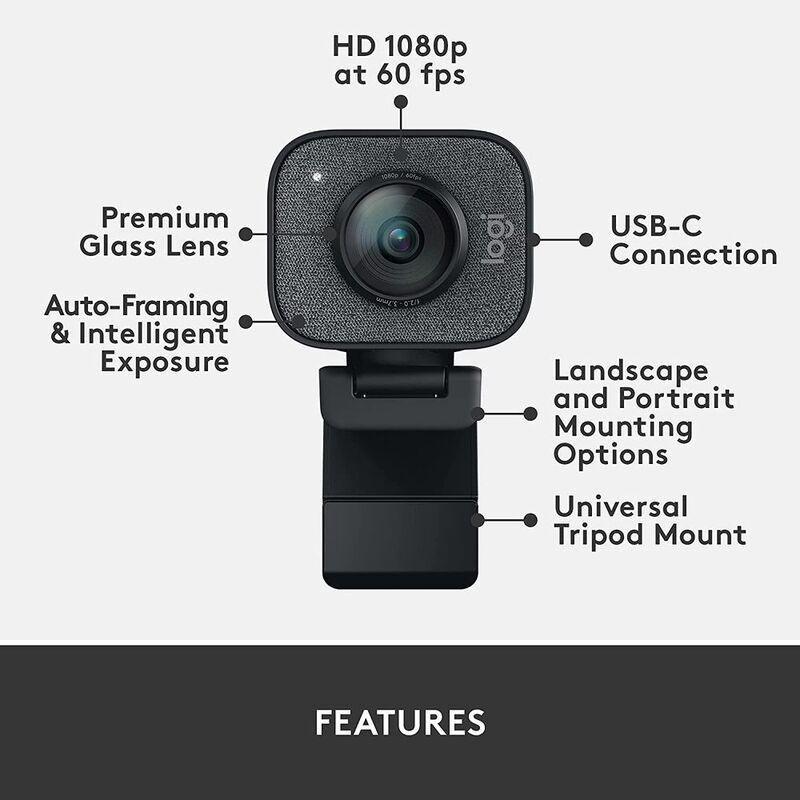 Logitech 960-001281 Streamcam - Full HD 1080p USB Streaming Webcam - Graphite, , large image number 3