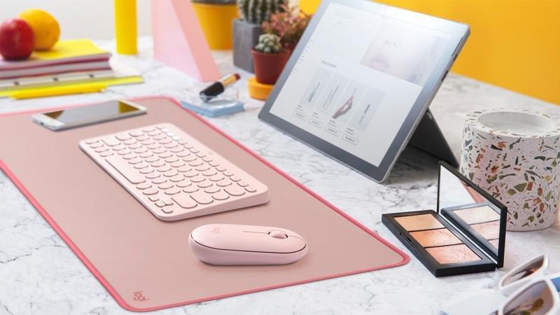 Logitech Desk Mat Studio Series - Darker Rose, , large image number 3