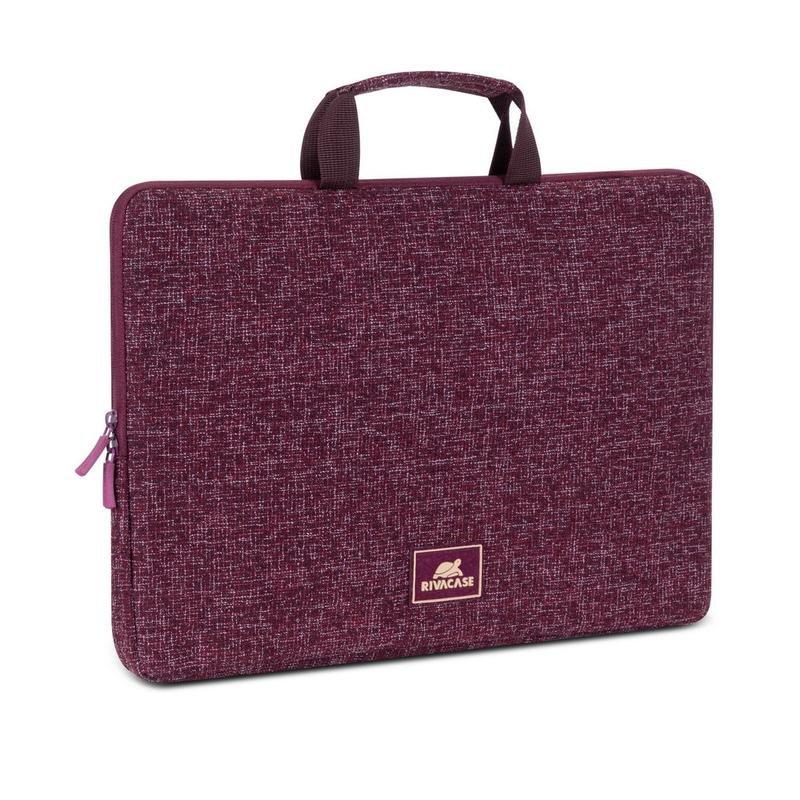 Rivacase 7913 Laptop Sleeve 13.3-inch with Handles - Burgundy Red, , large image number 0