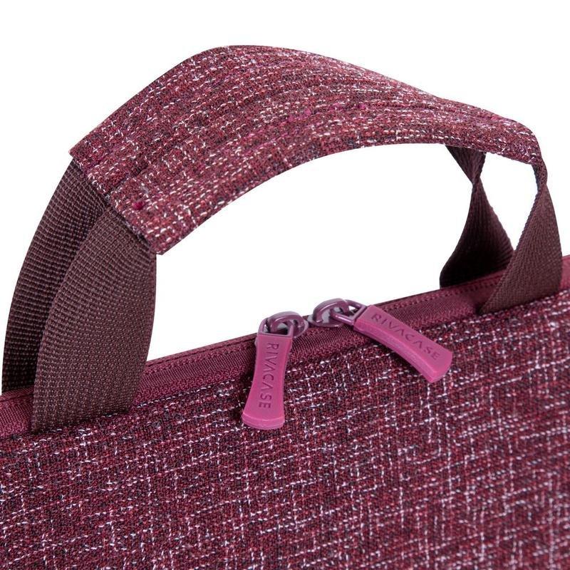 Rivacase 7913 Laptop Sleeve 13.3-inch with Handles - Burgundy Red, , large image number 2