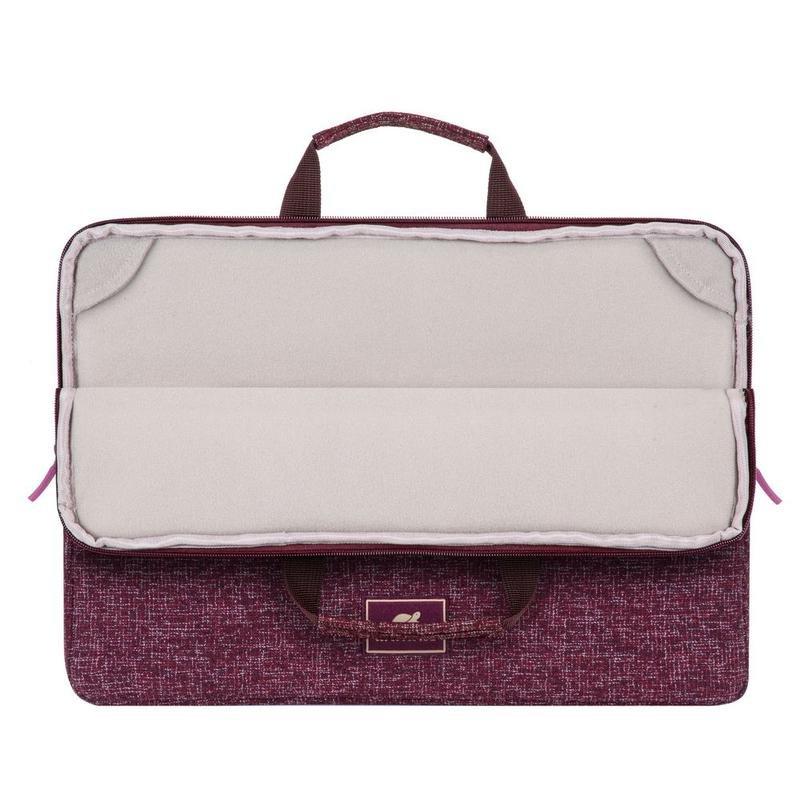 Rivacase 7913 Laptop Sleeve 13.3-inch with Handles - Burgundy Red, , large image number 4