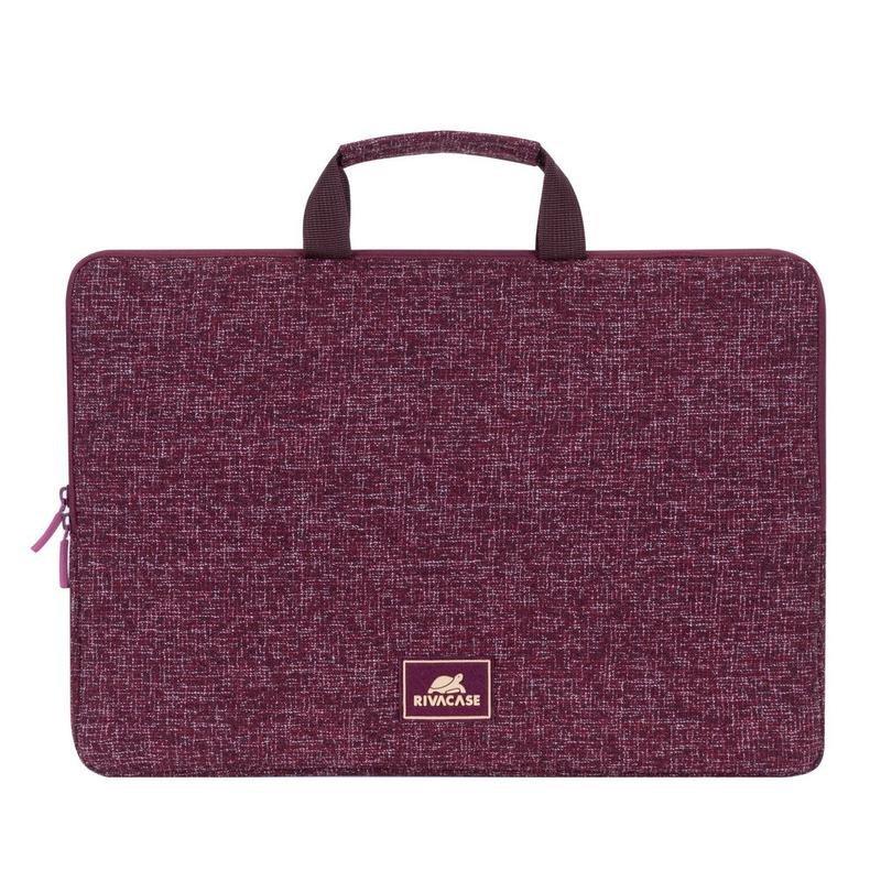 Rivacase 7913 Laptop Sleeve 13.3-inch with Handles - Burgundy Red, , large image number 7