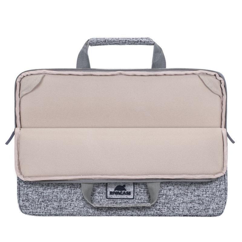 Rivacase 7913 Laptop Sleeve 13.3-inch with Handles - Light Grey, , large image number 2