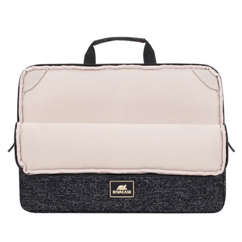 Rivacase 7915 Laptop Sleeve 15.6-inch with Handles - Black, , large image number 2