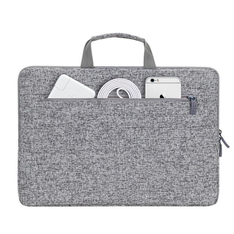 Rivacase 7915 Laptop Sleeve 15.6-inch with Handles - Light Grey, , large image number 9