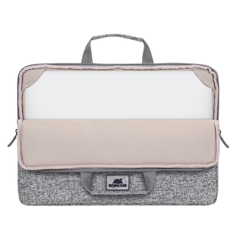 Rivacase 7915 Laptop Sleeve 15.6-inch with Handles - Light Grey, , large image number 10