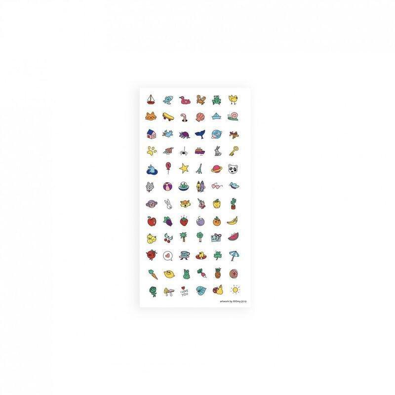 Nailmatic Kids Nail Stickers - Happy (72 Stickers), , large image number 1