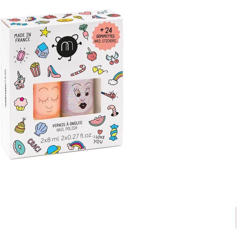 Nailmatic Kids Nail Polish & Nail Stickers - Crac (2 Nail Polish & 24 Stickers), , large image number 0