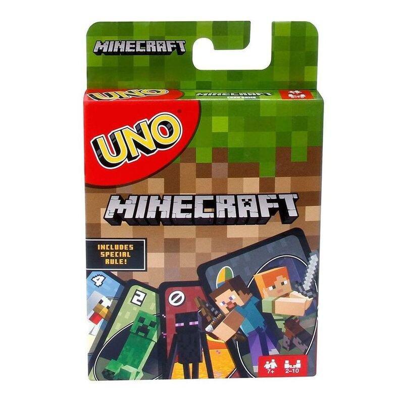 Mattel Uno Minecraft Uno Card Game FPD61, , large image number 0