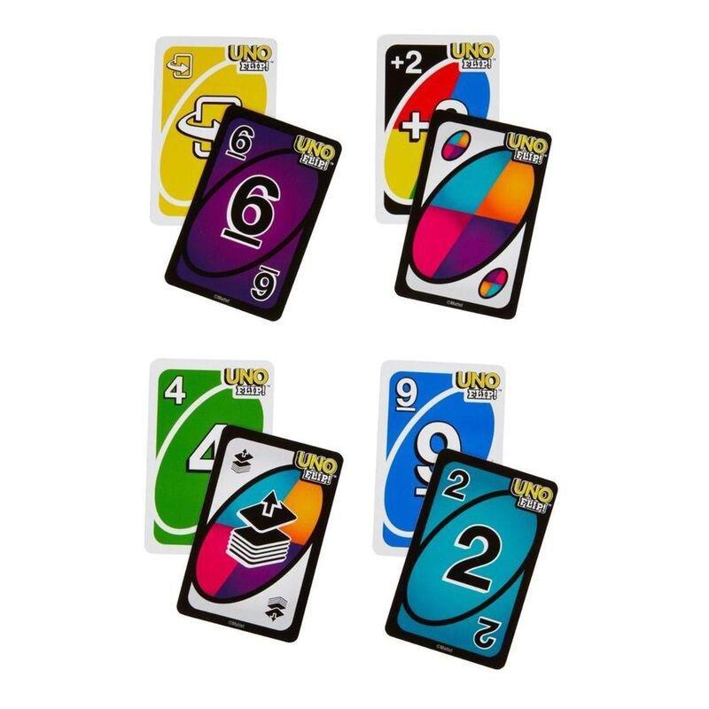 Mattel Uno Flip Side Card Game GDR44, , large image number 1