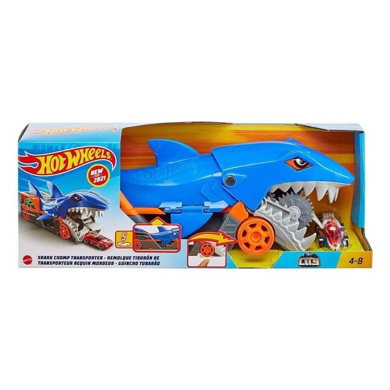 Hot Wheels City Shark Chomp Transport GVG36, , large image number 0