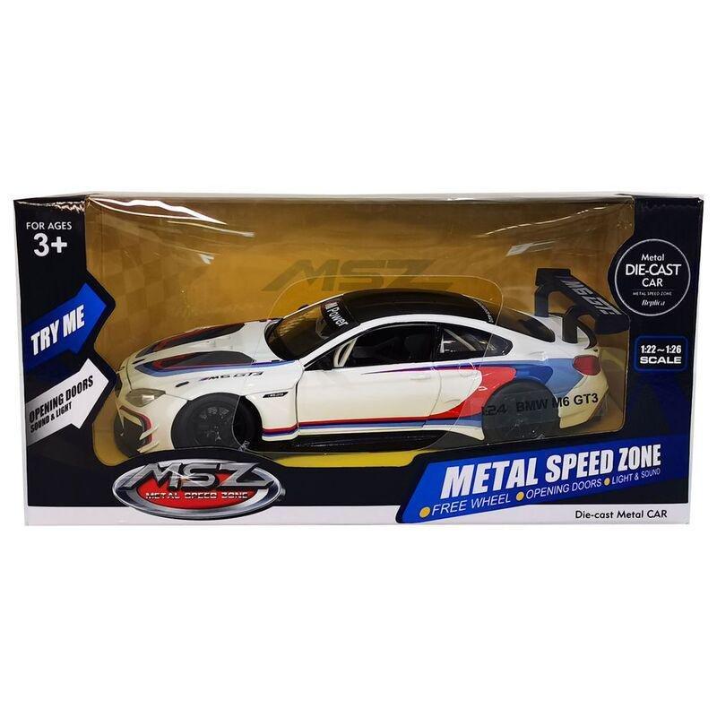 Metal Speed Zone BMW M6 GT3 1.24 Scale Die-Cast Car, , large image number 0