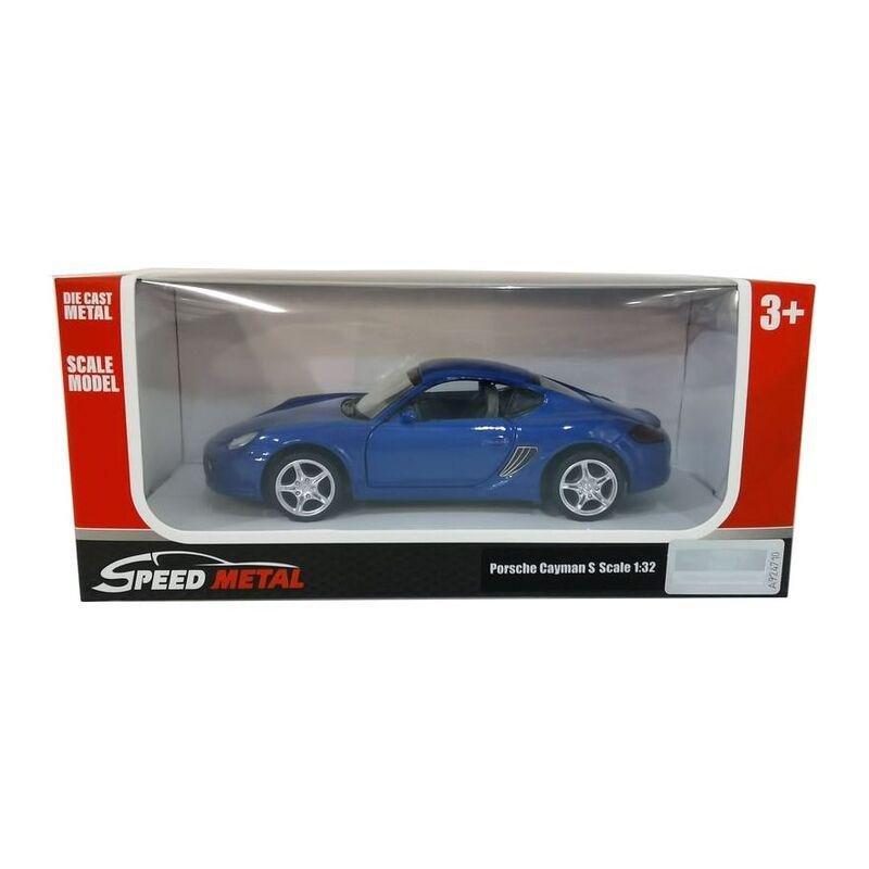 Metal Speed Zone Porsche Cayman S 1.32 Scale Pull-Back Die-Cast Car, , large image number 2