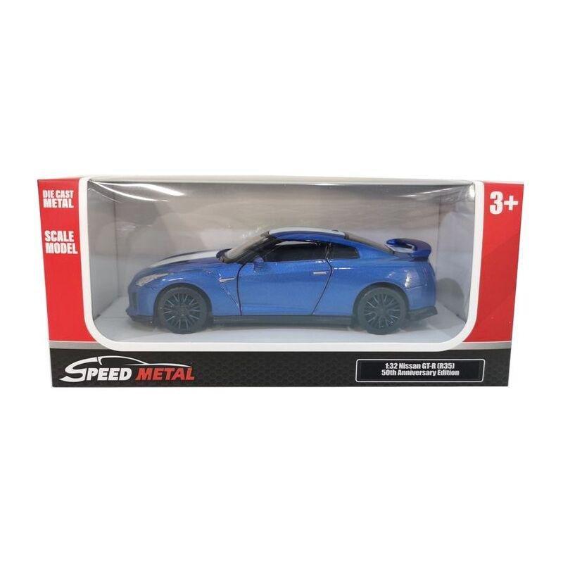 Metal Speed Zone Nissan GT-R R35 1.32 Scale Pull-Back Die-Cast Car, , large image number 1