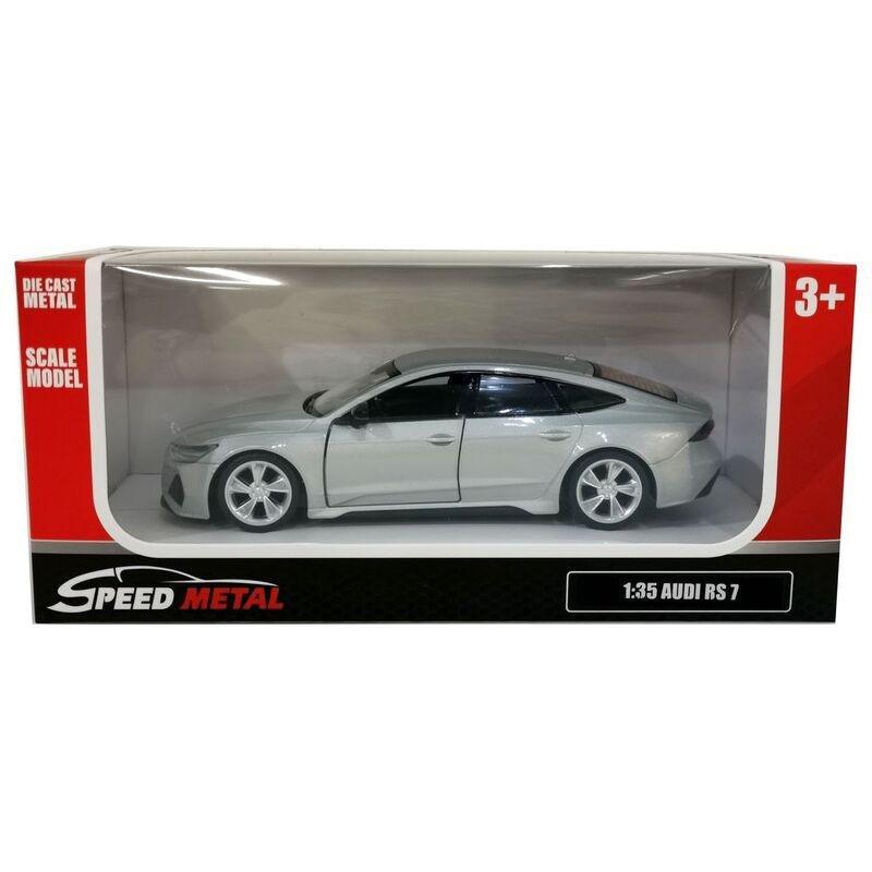Metal Speed Zone Audi RS 7 1.32 Scale Pull-Back Die-Cast Car, , large image number 1