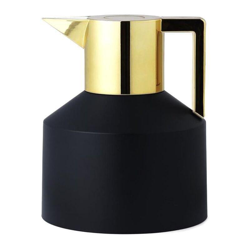Normann Copenhagen Geo Vacuum Flask 1L - Black/Gold-Plated, , medium