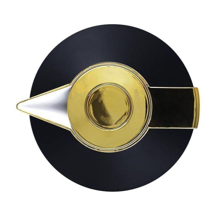 Normann Copenhagen Geo Vacuum Flask 1L - Black/Gold-Plated, , medium