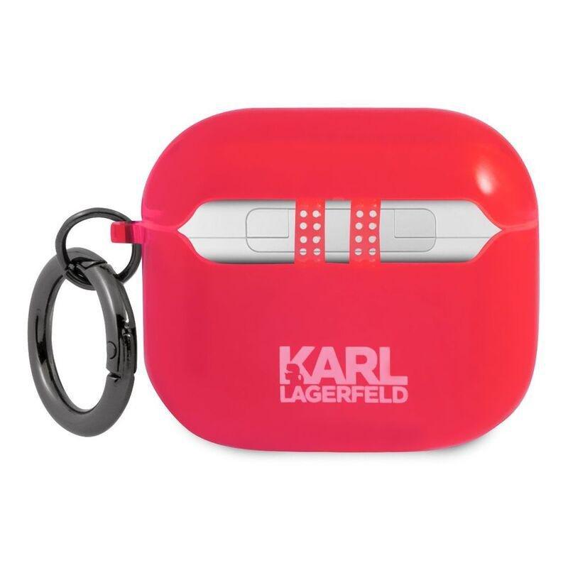 Karl Lagerfeld TPU Choupette Fluo Case for Apple AirPods 3 - Pink, , large image number 1