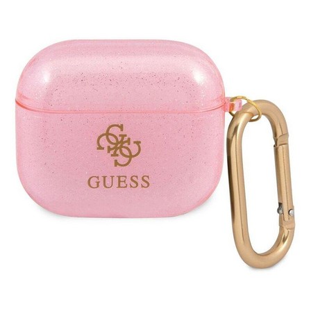 GUESS - Guess TPU Colored Glitter Case for AirPods 3 - Pink