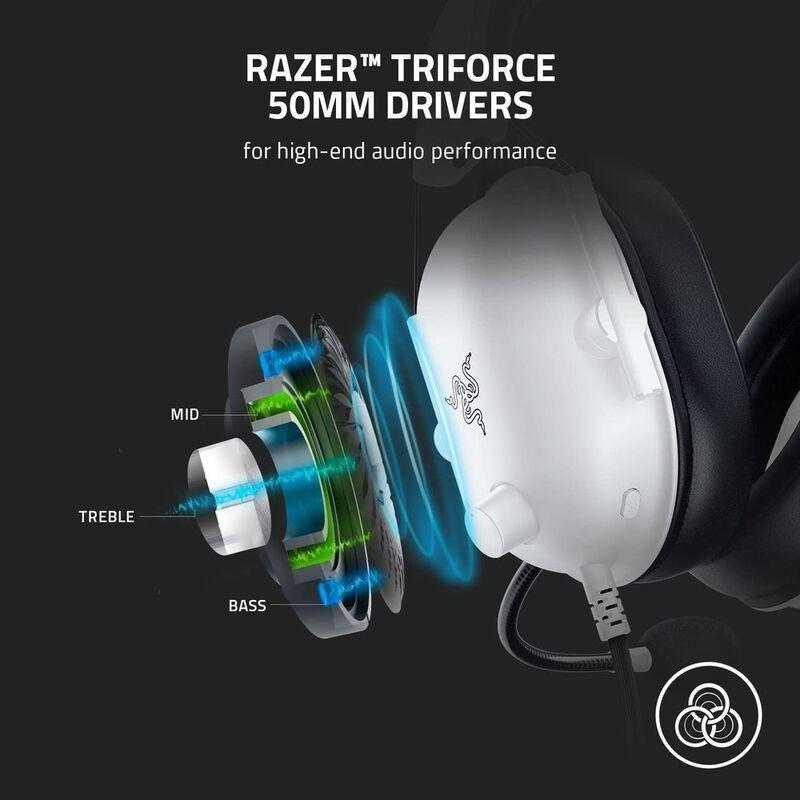 Razer BlackShark V2 X Wired Gaming Headset - White, , large image number 4